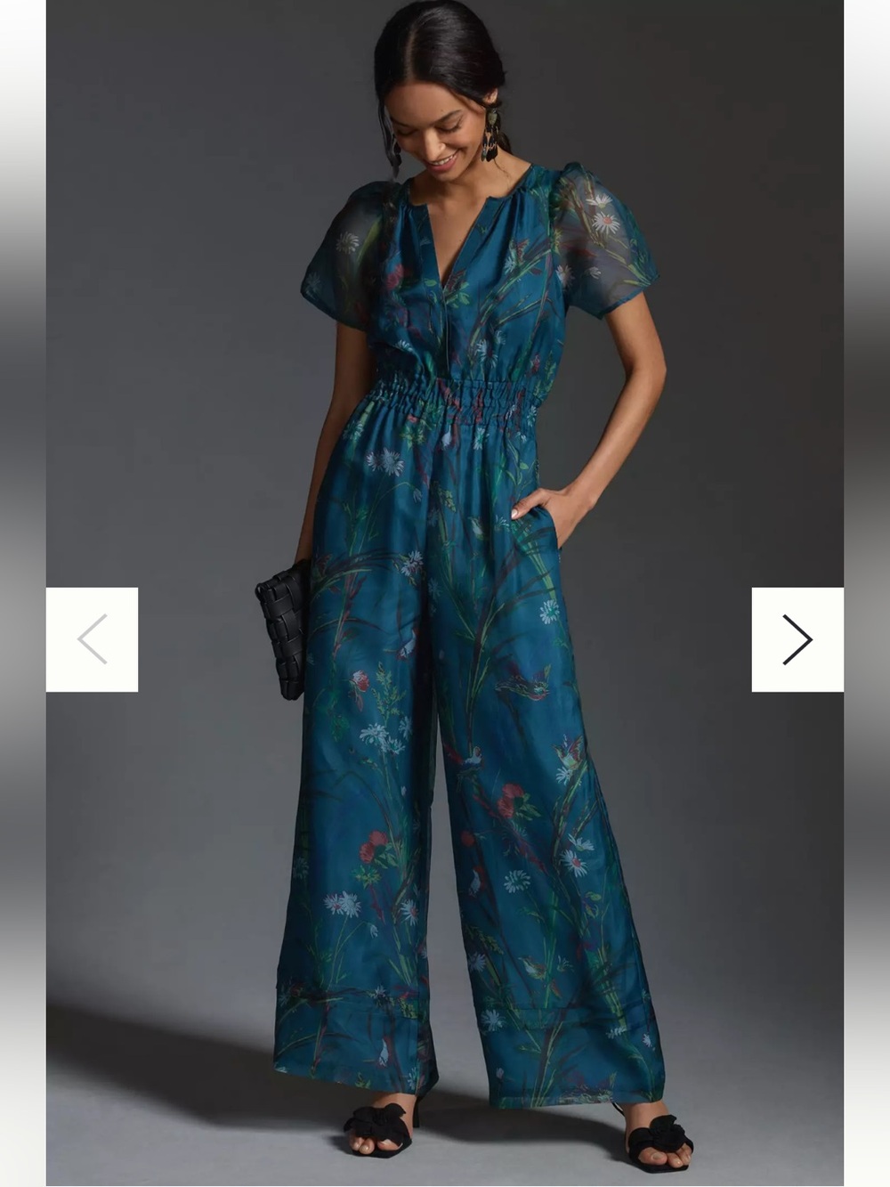 NWT Anthropologie size XS Somerset jumpsuit silk edition